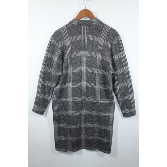 Vintage St. John Neiman Marcus Wool Cardigan Sweater Duster Gray 80s Mohair? 4 - Picture 2 of 9
